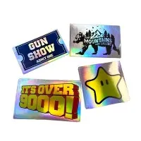 किस कट होलोग्राफिक स्टिकर