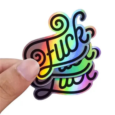 वाटरप्रूफ विनाइल होलोग्राफिक डाई कट स्टिकर